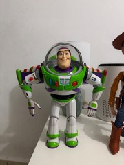 Toy Story Thinkway Toys Buzz Lightyear and Woody, Stand included