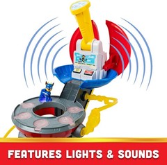 , Mighty Lookout Tower with 4 Exclusive Bonus Action Figures, Toy Car, Lights an