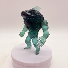 Street Sharks 5.5″ Action Figure Translucent Teal Bootleg Knock Off Resin KO