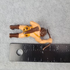 H-G Inc Caveman Warrior Action Figure Vintage 1987 2.25in Brown PVC Barbarian