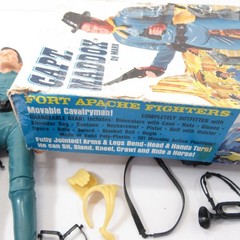 Marx Captain Maddox Fort Apache Fighters FAF Action Figure in Box 1960’s Toy