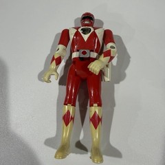 Lot of 4 Power Ranger Action Figures, Red, Green, Yellow and Pink w Accessories