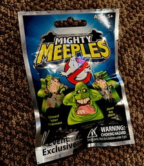 2016 Exclusive Pack Mighty Meeples Ghostbusters Slimer Peter Venkman Ray Stantz
