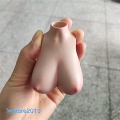 1:6 Suntan Small Breast Bust Cover Model For 12” Female TBL Action Figure Body