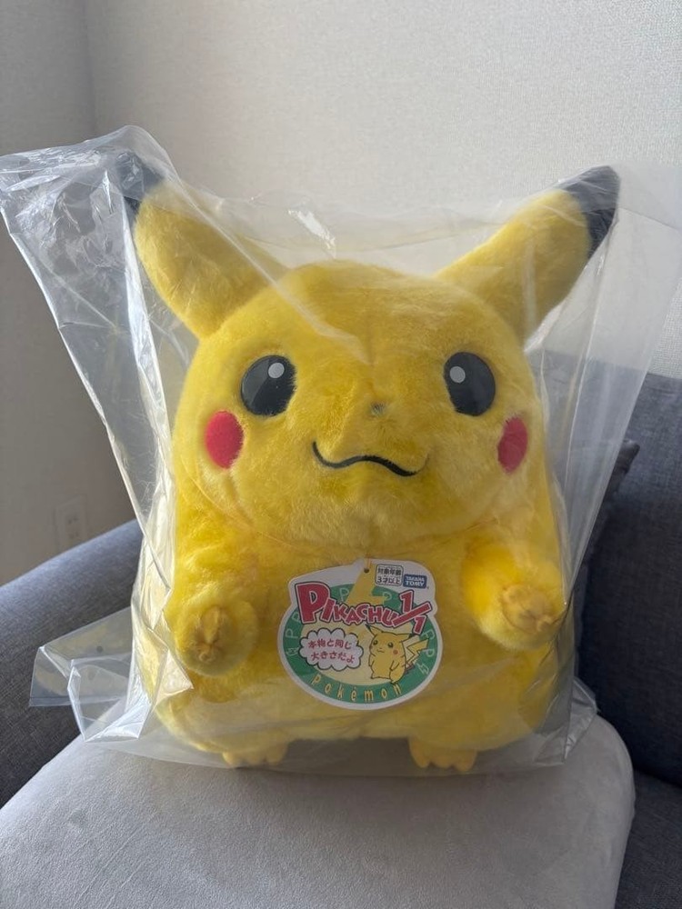Pokemon 30th Anniversary Welcome Back! Pikachu Plush 1/1 Size FROM Japan New