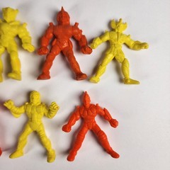 Lot of 7 Saint Seiya Knights Anime Rubber Eraser Japanese Keshi Mini Figures
