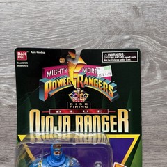 1995 Bandai Mighty Morphin Power Rangers Blue Ninja Disk Ranger Original