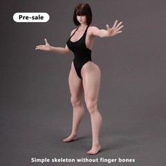 ​1/6 Finger Bone Seamless Silicone Body For 12″ Female Figure