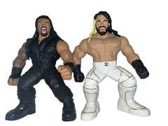 WWE Wrestling Figures 14 in. Poseable Talking Seth Rollins & Roman Reigns