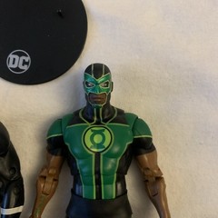 McFarlane Lord justice Superman, Green lantern Simon Baz pristine condition