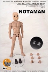 Notaman NT-02W 1/12 Flexible Strong Muscular Body Square Head 16.5cm Figure Doll