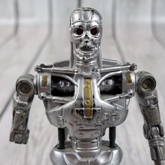 Vintage 1991 Kenner Carolco Terminator T-800 Endoskeleton Action Figure Silver