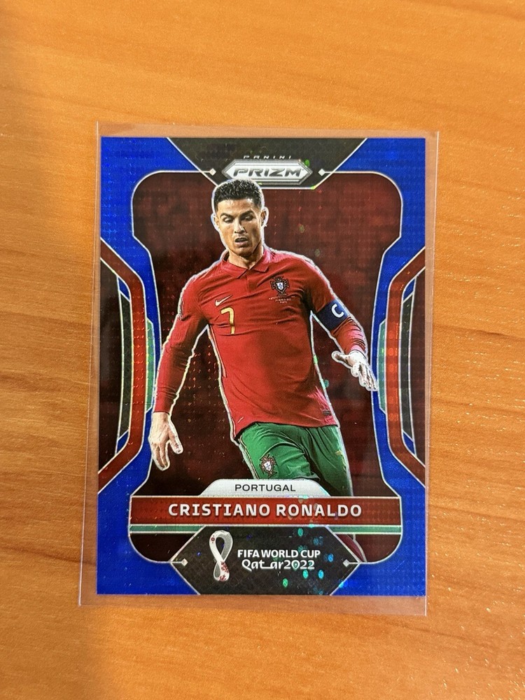2022 Panini Prizm World Cup Cristiano Ronaldo Breakaway Blue /49 Portugal 2026