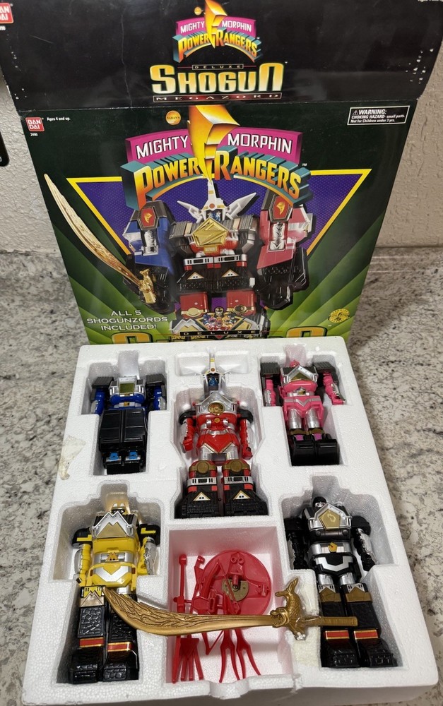 Vintage Mighty Morphin Power Rangers Deluxe Shogun Megazord 1995 Complete