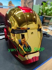 Iron Man Gold MK5 Helmet Electronic Voice Activated Open&Close Mask Autoking New