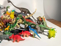 Large Vintage Dinosaur Toy Collection 60 Prehistoric Action Figures Unbranded