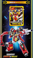 Metal Cardbot S FLAMENOVA Fire Car Transformer Robot Toy [Fast Shipping]