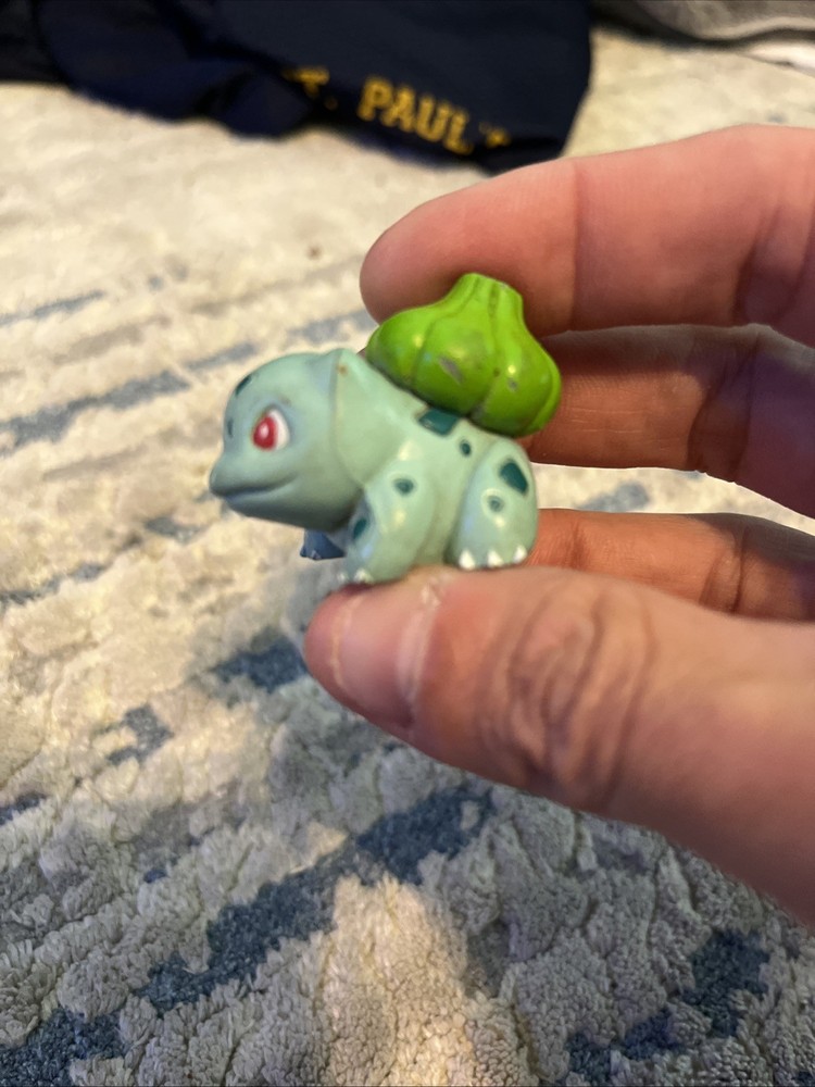 Pokemon Nidoking Vintage TOMY Figure 1999 Authentic Pencil Topper and Bulbasaur