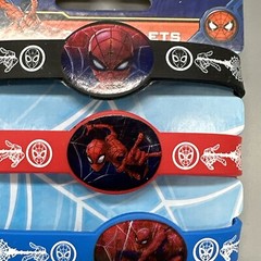 Marvel (Spider-Man) 3 Pack Rubber One Size Fits All Bracelets NEW
