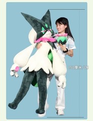 Cartoon 1:1 Giant Meowscarada Plush Doll Stuffed Toy Cosplay Pillow Xmas Gift