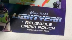 New 2 Pack Disney’s Pixar toy story BUZZ LIGHTYEAR Reusable Drink Pouch 10oz