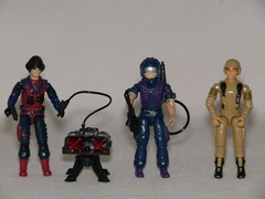 VINTAGE HASBRO G.I. JOE COBRA ARMOR AMBUSH WITH GRUNT, SCRAP-IRON AND TELE-VIPER