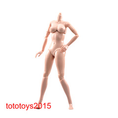 us stock 1/6 Pale Suntan Large Chest Flexible Body Female Action Figure Model