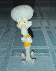 Viacom Mattel 2004 Squidward Tentacles Plastic Figure ~3.5 Inches Tall