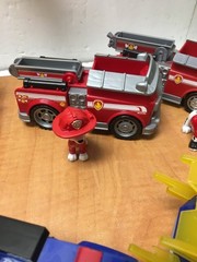 Paw Patrol Lot with 12 Figures 14 Vehicles HUGE Lot Firetruck Police Backhoe