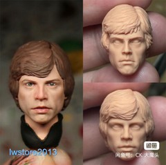 1:6 1:12 1:18 Luke Mark Hamill Head Sculpt For 12″ 6″ Male Action Figure Body