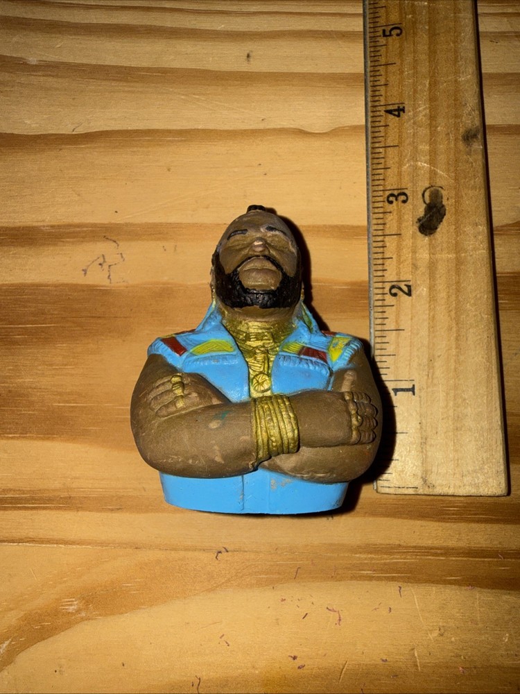 1983 Vintage A-TEAM MR T 3″ Inch 3 Dimensional Eraser Loose RARE