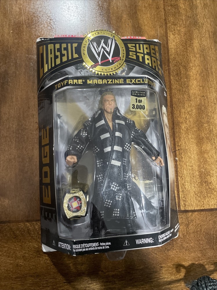 WWE WWF Jakks Classic SuperStars Edge Toyfare Exclusive 1 of 3000 Rated R Belt