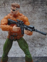 Custom 1:12 Scale Weathered HK 416 Assault Rifle Combo Set for 6″ Marvel Legends
