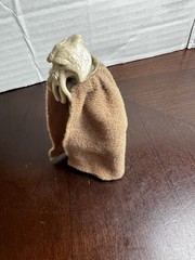 VINTAGE STAR WARS ROTJ RETURN OF THE JEDI 1983 SQUID HEAD ORANGE BROWN CAPE READ