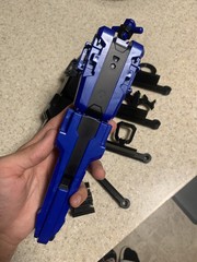 [Everything] Dual/Double Beyblade X String Launcher Set – Grips (Black & Blue)