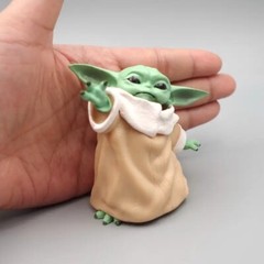Grogu Baby With Gift Box Yoda The Child Mandalorian 8CM Action Figure Star Wars