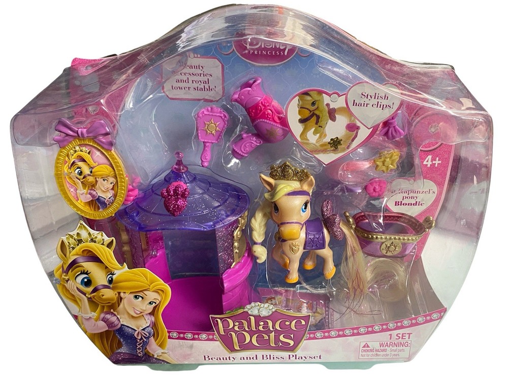 Palace Pets Rapunzels Pony Blondie Beauty & Bliss Playset Girls Disney Toy NEW