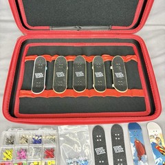 Tech Deck Bundle Carrying Case Fingertip Skateboards Parts Build Create Travel