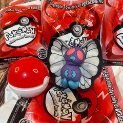 Vintage 1999 Burger King Pokemon Pokeball Toys Set of 6 New Sealed 1 Open Rare
