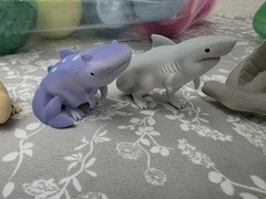 Jurassic Shark Dinosaur Hybrid Mini Figure Velociraptor Allosaurus Rex