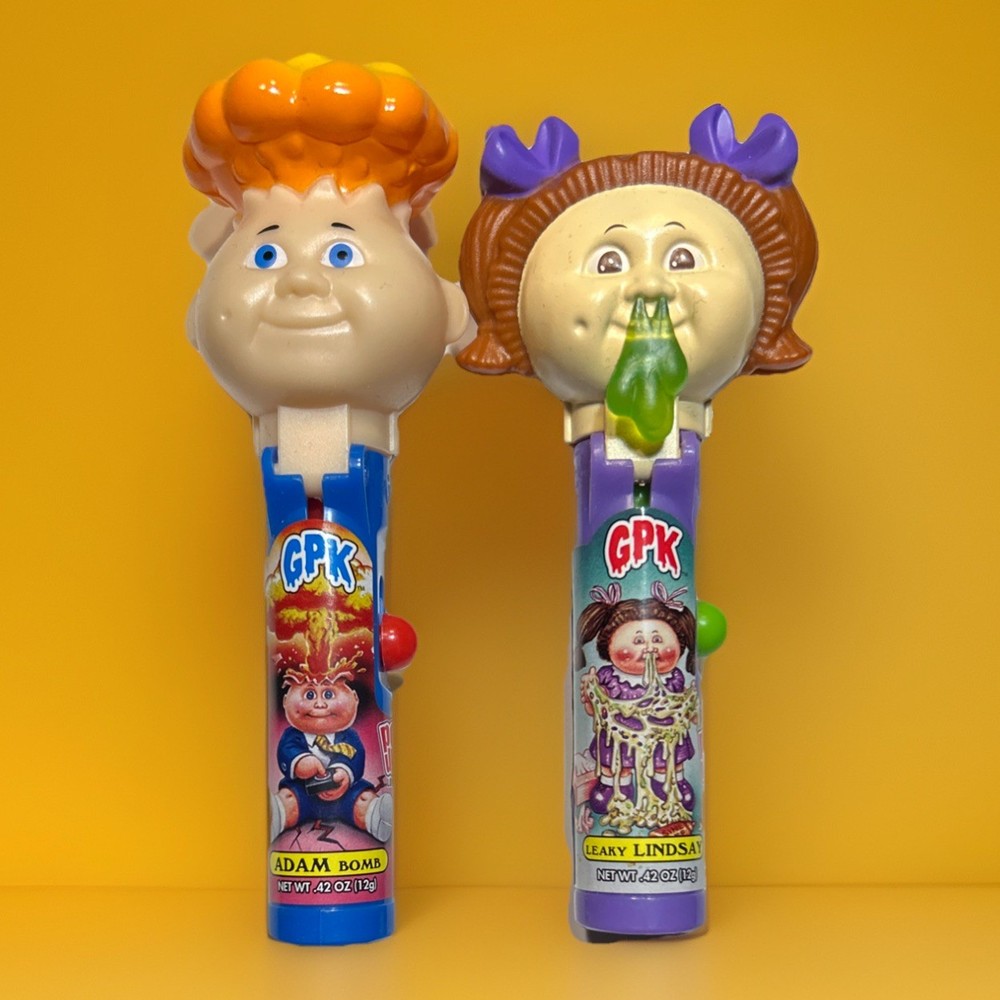 Garbage Pail Kids Pop Up Toy Lollipop Leaky Lindsay & Adam Bomb GPK 2025