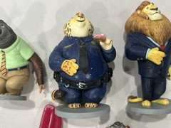 ZOOTOPIA DISNEY STORE 7 PIECE PVC TOY CAKE TOPPER FIGURE LOT