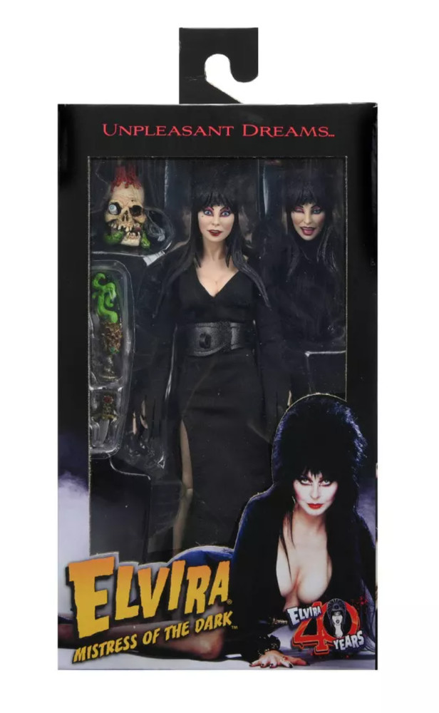 NECA Elvira Mistress of the Dark 8″ Action Figure Unpleasant Dreams 40 Years NEW