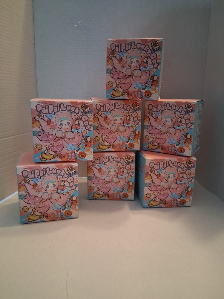 ONE UNOPENED BOX Paipai Lucky Cat Blind Box New