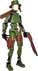 T13 Action Figure (Dummy 13 / Titan 13), Jungle Soldier – 3D Printed Poseable…