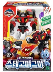 Miniforce Super Dino Power 2 STEGO MAGMA Dino 2-Mode Change Transformer Robot