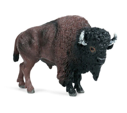 10.5cm Mini Cow Bull Ox Buffalo Cattle PVC Toy Animal Figure Doll Kids Gift