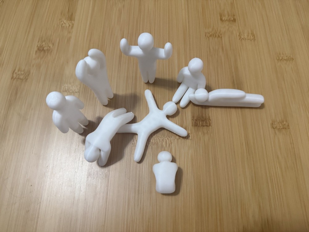 3D Printed Meccha Chameleon Figurines – Collectable Hider Pose Figures 8PK