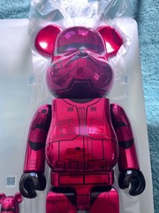 Star Wars: Be@rbrick Sith Trooper Chrome Ver. 100％ & 400 (New – Please Read)