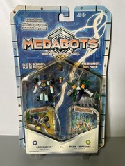 VTG Hasbro Carded 2 pack MEDABOTS Landmotor vs Mega Emperor Action Figures NEW